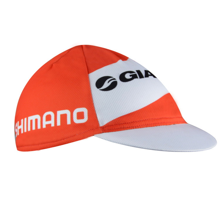 2015 Garmin Gorro ciclismo naranja y blanco